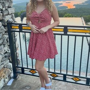 AE Red Floral Sundress